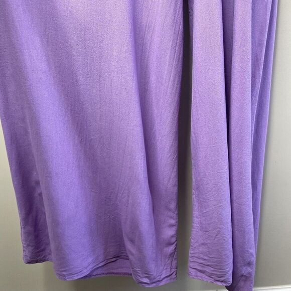 LOUNA Jumpsuit Womens Large L Lavender Backless Wide Leg Linen Blend Strappy - Picture 6 of 11